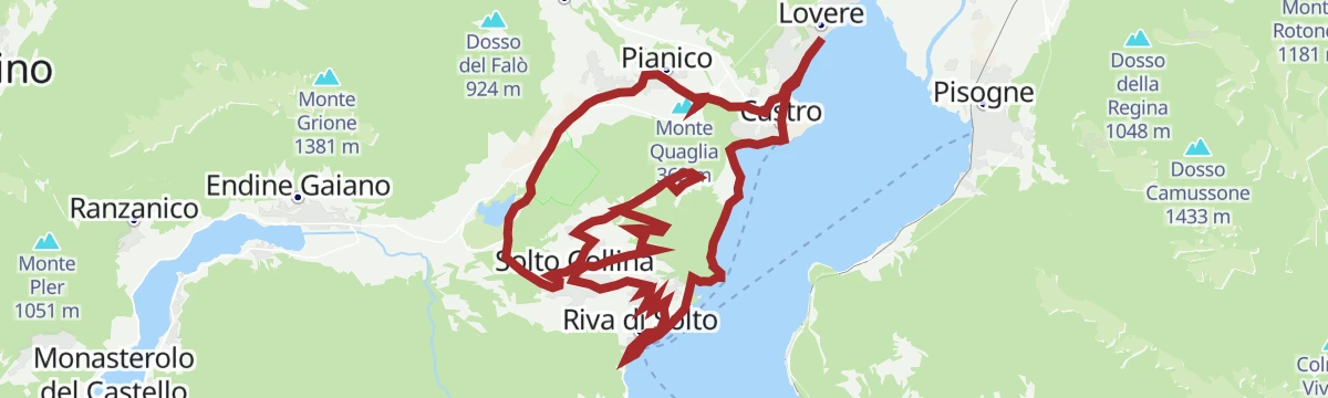 Route map: MTB Lovere